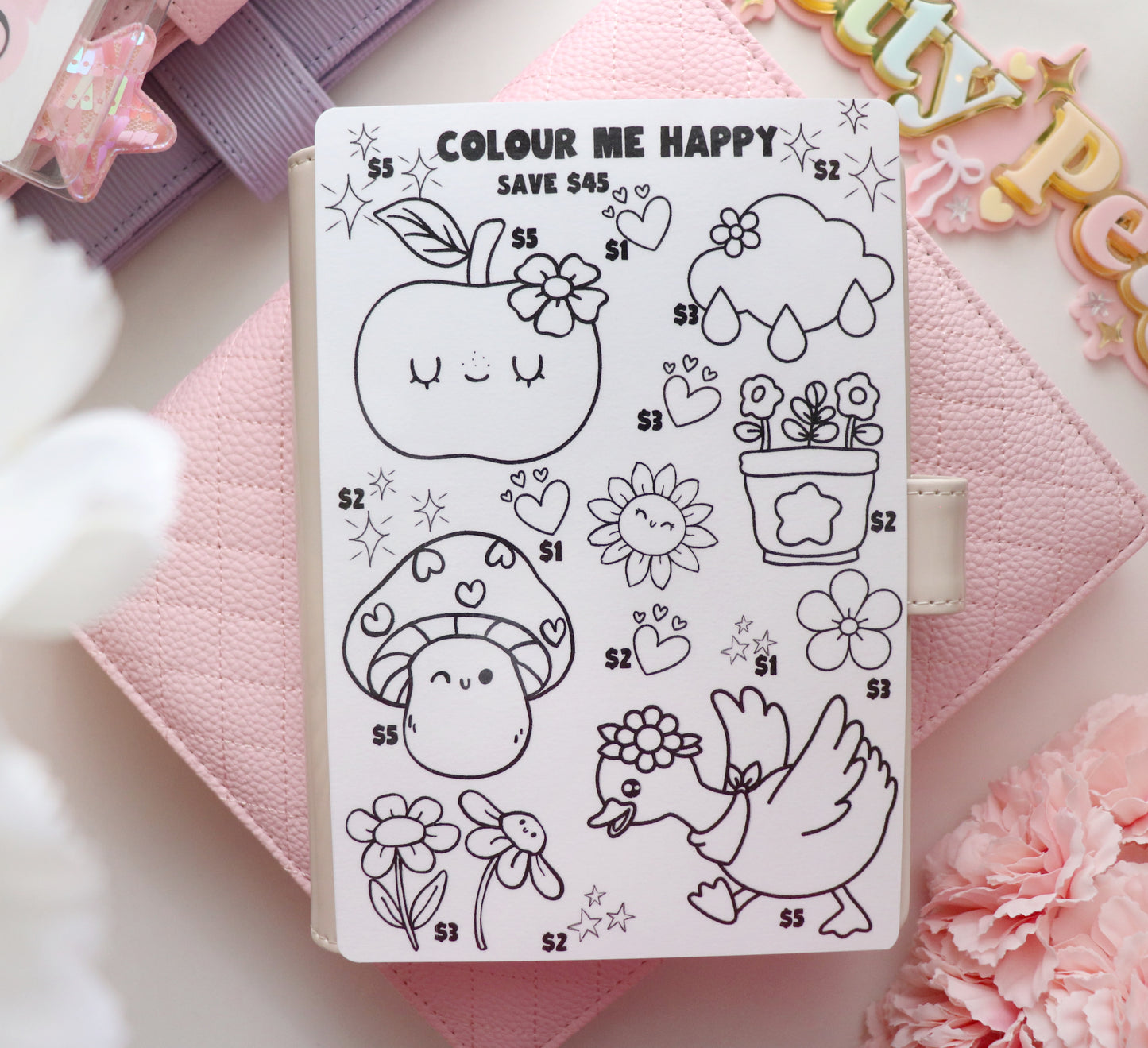 COLOUR ME HAPPY SET OF 5 TRACKERS