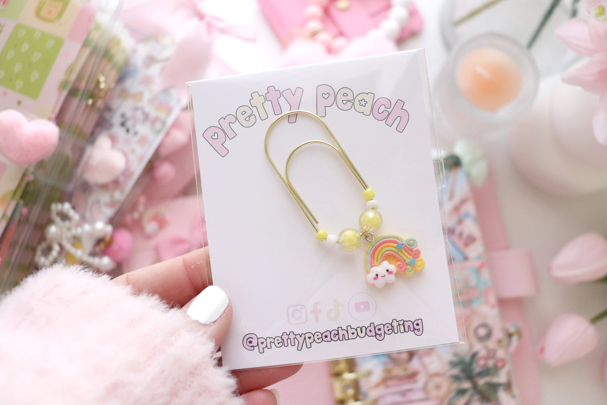 PAPERCLIP CHARM - RAINBOWS