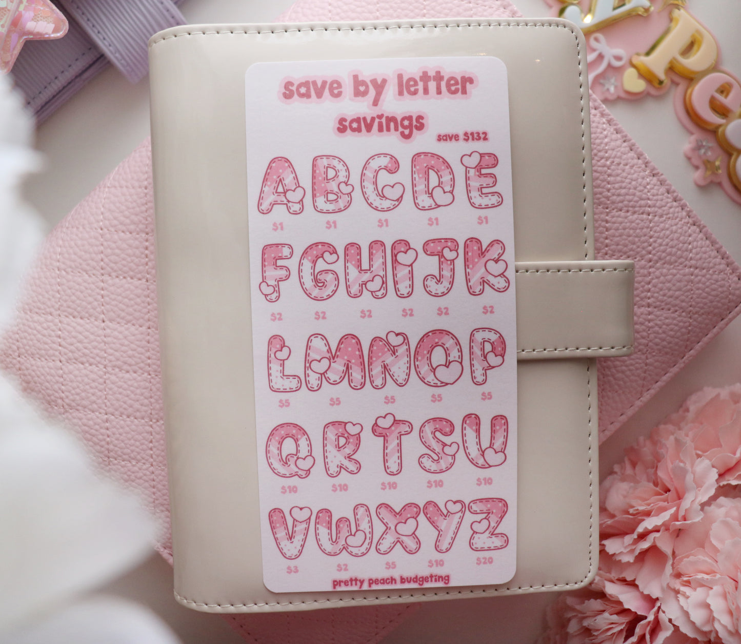 SAVE BY LETTER SAVINGS TRACKER