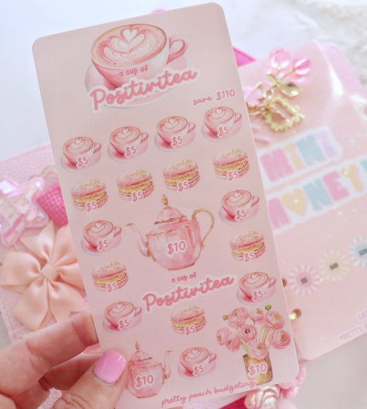 A CUP OF POSITIVITEA SAVINGS TRACKER