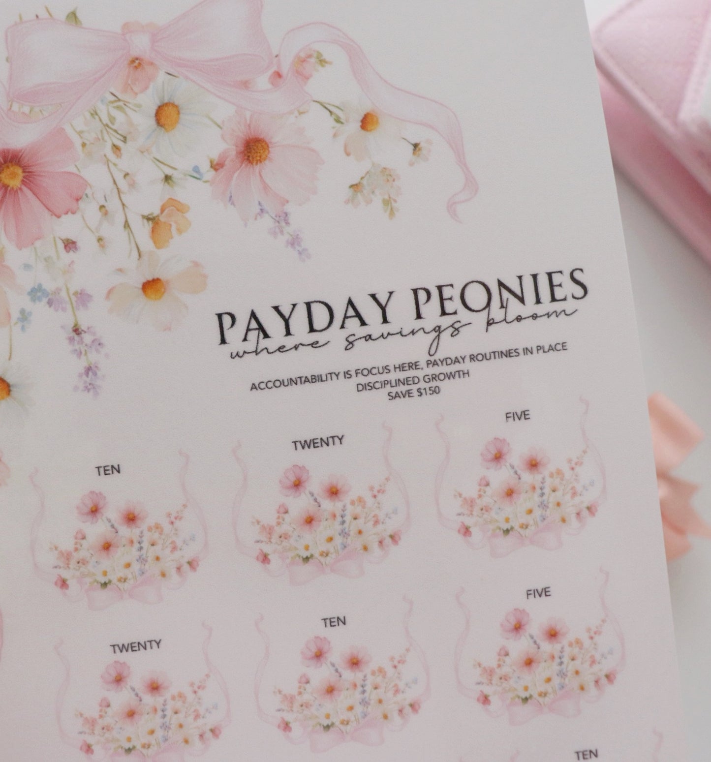 PETALS & PAYDAYS - A5 CHALLENGE